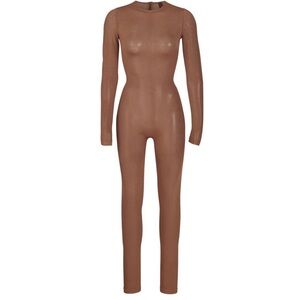 SKIMS Sheer Sculpt Catsuit Long Sleeve Full Bodysuit Jumpsuit